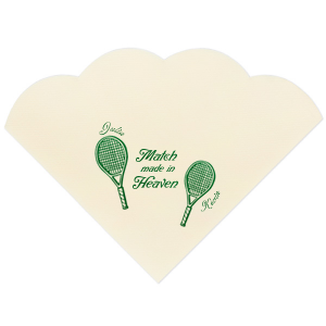 Accentuate your next big party event with the Match Made in Heaven Tennis Napkin from our Country Club collection. Perfect for summertime shindigs and outdoorsy occasions, the customizable napkin comes in your choice of foil and napkin colors along with personalized text. Score them before it's too late!