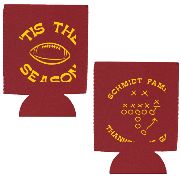 Football Tis the Season Can Cooler