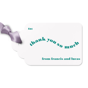 Meet our new customizable Thank You So Much Letterpress Tag with an amazing graphics together with your name branded on it. Showcase your style in every detail of your party's theme!