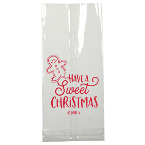 ForYourParty's personalized White Popcorn Bag with Satin Lipstick Red Foil has a Gingerbread Man graphic and is good for use in Christmas themed parties and will look fabulous with your unique touch. Your guests will agree!