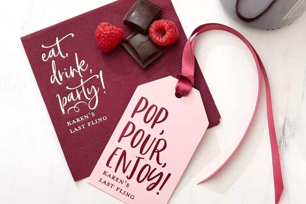 personalized holiday bachelorette party accessories