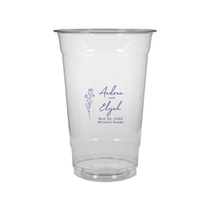 Embrace nature’s charm with the Wildflower Couple Names Wedding Cup, featuring a delicate wildflower stalk alongside the couple’s names in a simple, organic script. Perfect for celebrations that revel in the beauty of the outdoors and natural elegance, this cup subtly includes the event date and location.