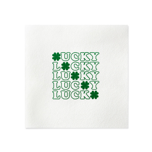 This is an essential item for any dining experience! Adding these themed St. Patrick's Day napkins to your party can help create a fun, festive and Lucky atmosphere.  Decorate your home and let the guests enjoy! 