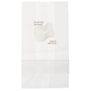 This minimal and modern bag is perfect for celebrating your upcoming birthday! Party in style and customize with your name and birthday. 