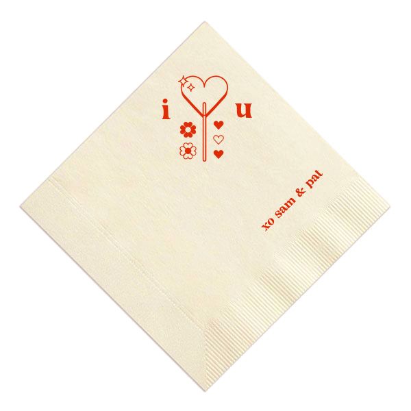 Valentine’s Lollipop Napkin