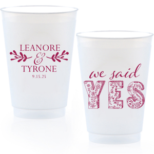 Personalized Frosted Plastic Cups - 20 Ounce Shatterproof Frost-Flex –  Limelight Paper & Partyware