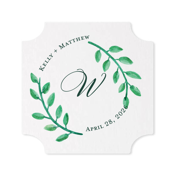Our personalized White Custom Photo Round Coaster with Matte Spruce Digital Print Colors will make your guests swoon. Personalize your party's theme today.