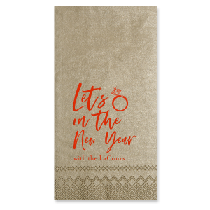 ring the new year Napkin