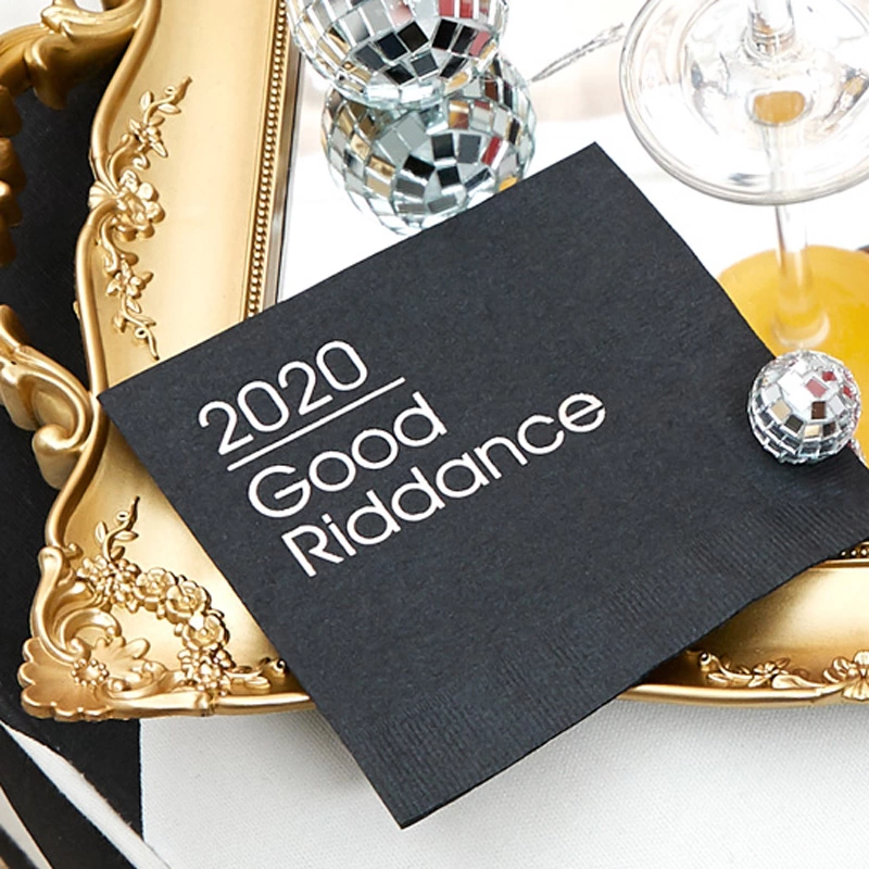 Get your "2020: Good Riddance" cocktail napkins from For Your Party