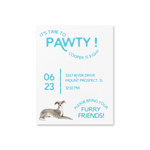 Are you going to throw a party for your furry buddy? We got you! Now you have option to modify this cute It's Time To Pawty Furry Friends Birthday Invite and invite your guests in a unique way.
