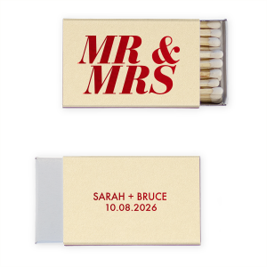 Bold Mr. & Mrs. Matches