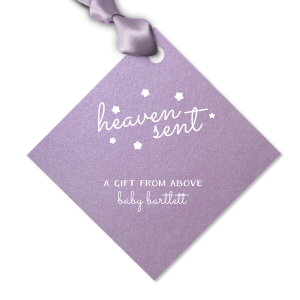 The ever-popular Stardream Sky Blue Luggage Gift Tag with Matte White Foil are a must-have for your next event—whatever the celebration!