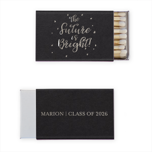 ForYourParty's elegant Natural Black Classic Matchbox with Shiny Sterling Silver Foil couldn't be more perfect. It's time to show off your impeccable taste.