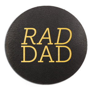 Rad Dad Leather Coaster