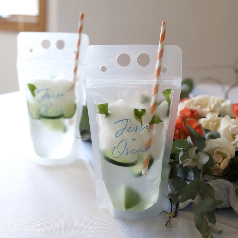 Cucumber Mojito in fyp custom drink pouches