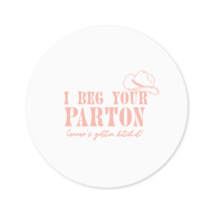 1.5 inch Wedding Themed Circle Label Stickers for Party Favors & Invitations (Pre-Set Designed, 24 Labels) - Best Day Ever 1