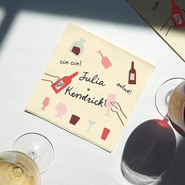  Cin Cin! Salud! Full Color Napkin