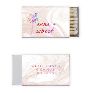 Palm Tree Tropical Love Wedding Match