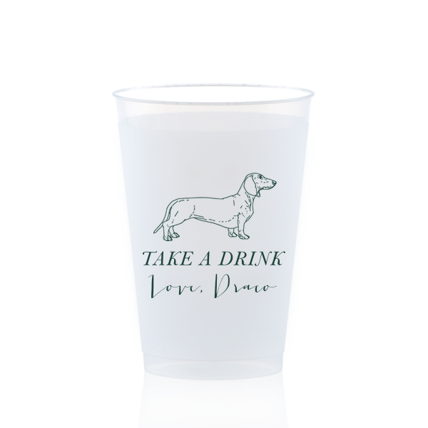 Take A Drink Dachshund Cup