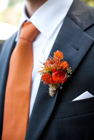 burnt orange fall grooms outfit
