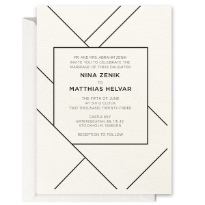 Prism Glass Modern Invitation