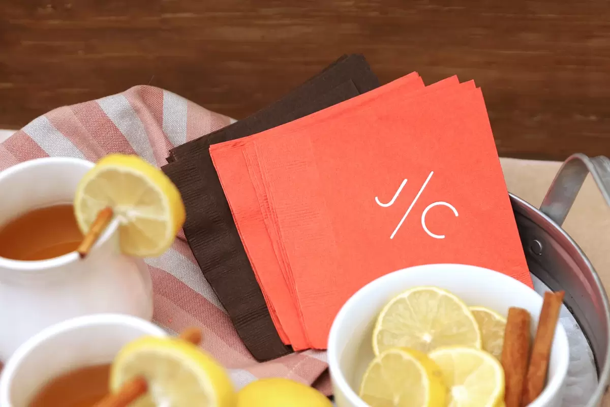 custom cocktail napkin