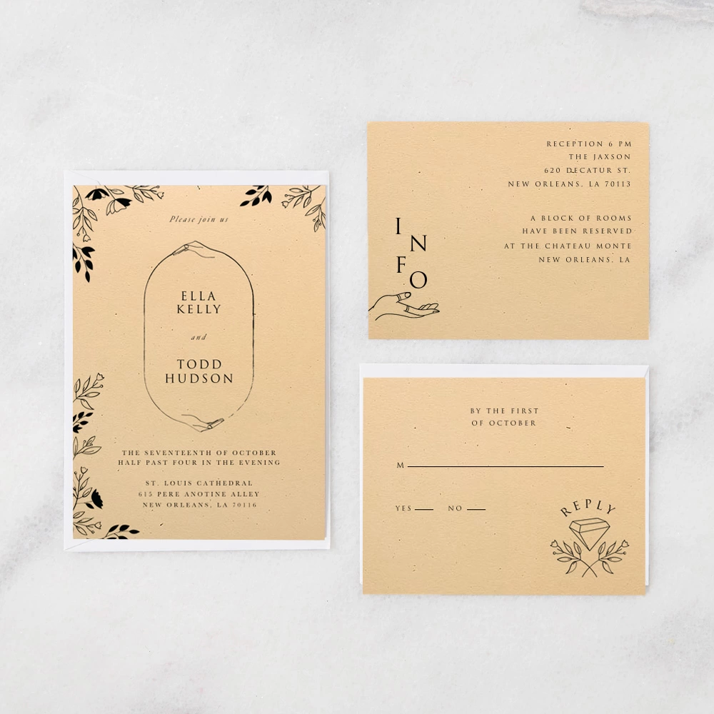 For Your Party is your source for eye-catching fall wedding invitations 