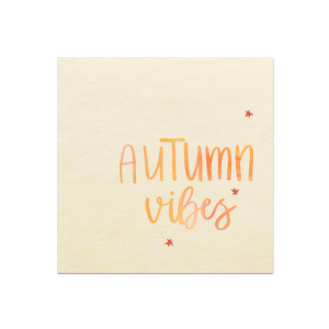 Autumn Vibes Custom Photo Napkin