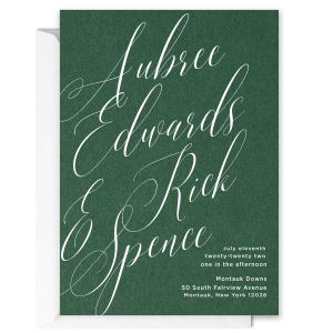 Our personalized Poptone French Blue Foil Stamped Invitations with Envelope and Matte White Foil will give your party the personalized touch every host desires.