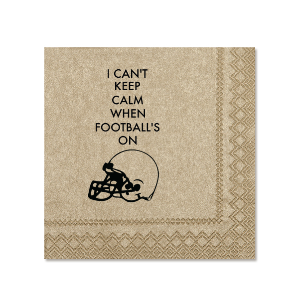 Keep Calm Football Napkin