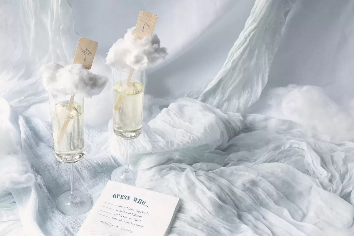 Cotton Candy Champagne Cocktail