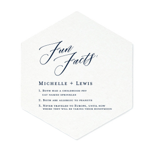 The ever-popular Eggshell Square Coaster with Matte Navy Foil couldn't be more perfect. It's time to show off your impeccable taste.