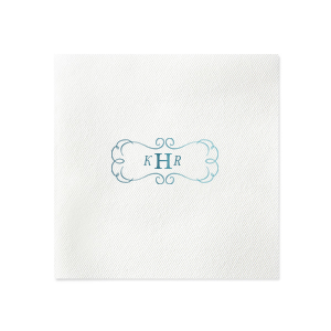 Ornate Frame Initial Napkin