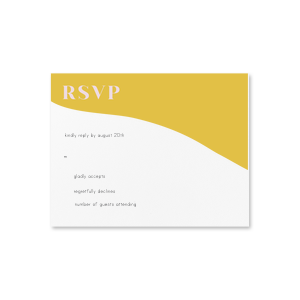 Marry Gold RSVP Card
