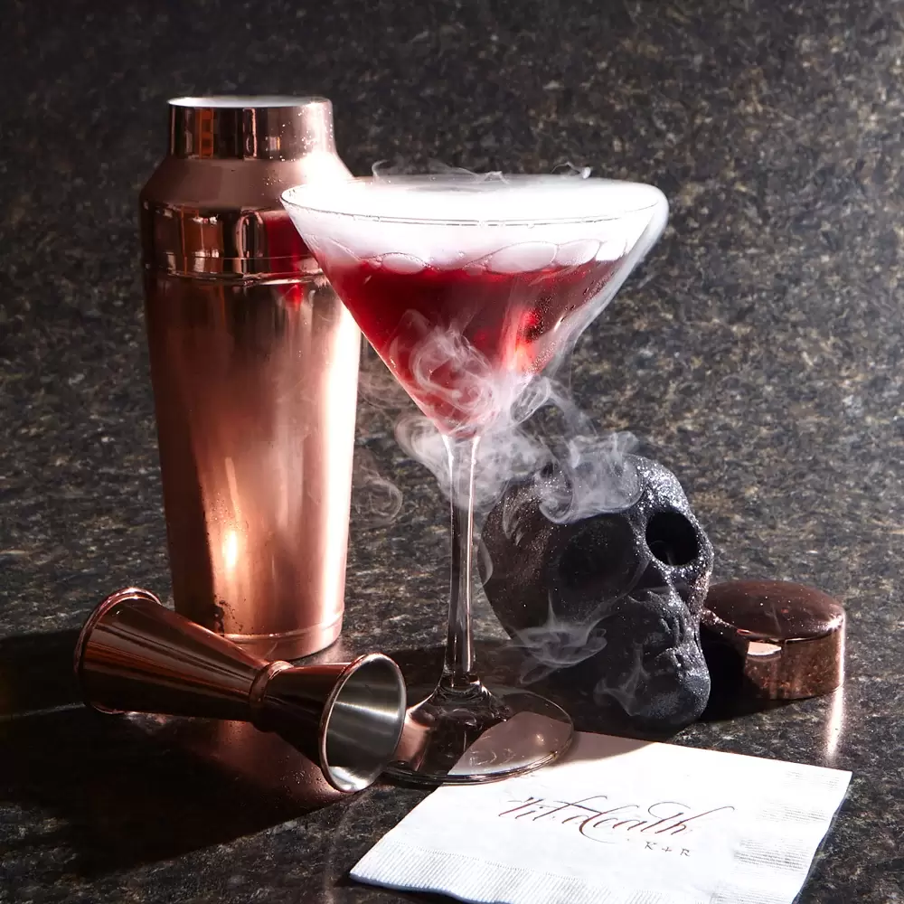 smoking pomegranate cocktail recipe from For Your Party
