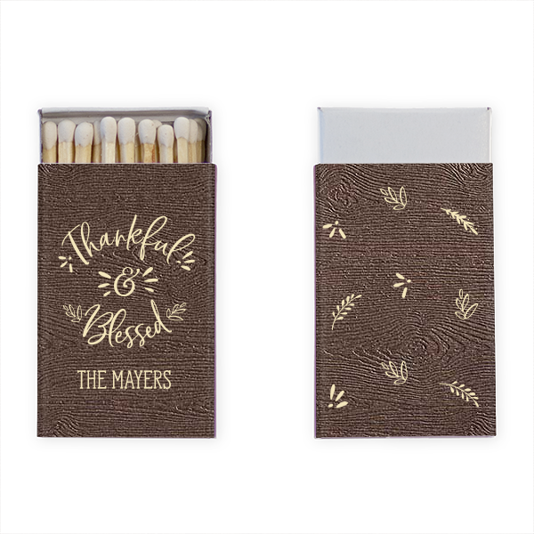 Thankful & Blessed Matchbox