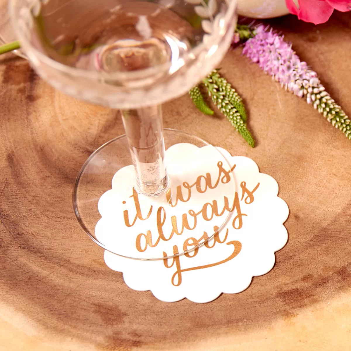 Blush & Blue custom coaster