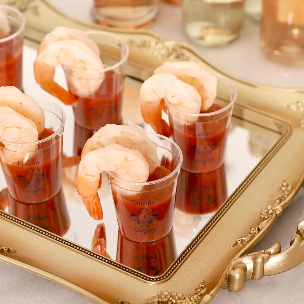 Upgrade Your Wedding Appetizers with Custom Shot Glasses from For Your Party