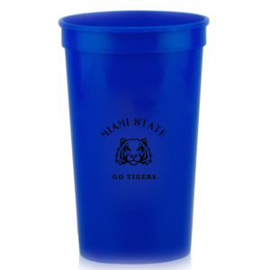 Cheers to school spirit with our custom stadium cups! Made from durable plastic, these cups can be personalized with your school name, slogan, or mascot. Ideal for Greek Week's rush events, sorority giveaways, and toga parties. Keep the vibe festive while flaunting your school pride. A stylish, reusable keepsake that'll make any event unforgettable!