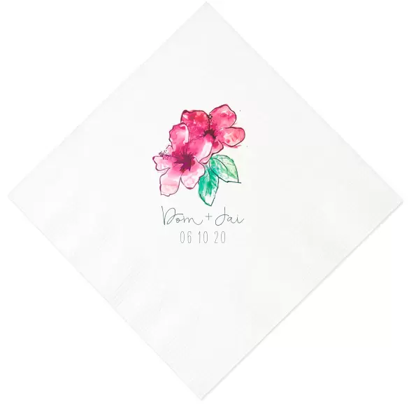 Design Vibrant Full Color Cocktail Napkins for Your Wedding Day