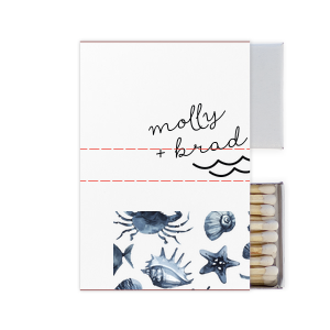 Our beautiful custom White Classic Custom Photo Matchbox with Matte Black Ink Digital Print Colors and Matte Fuchsia Ink Digital Print Colors has a Wave Accent graphic and is good for use in Travel, Beach/Nautical, Father's Day themed parties and can't be beat. Showcase your style in every detail of your party's theme!