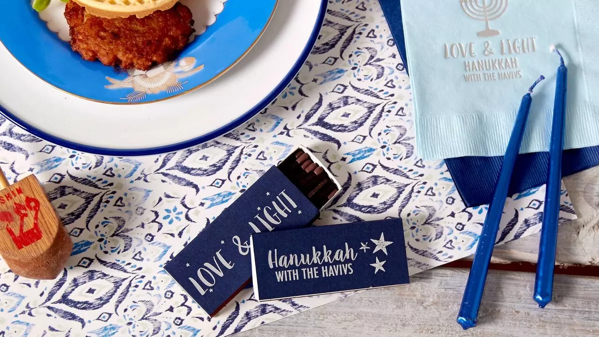 personalized Hanukkah matches