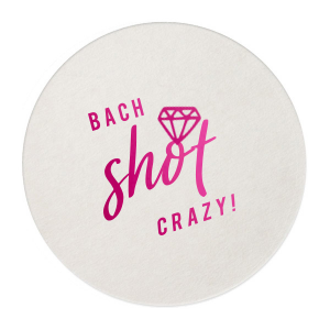 The ever-popular Eggshell Square Coaster with Shiny Fuchsia Foil has a Diamond graphic and is good for use in Wedding, Bridal Shower themed parties and couldn't be more perfect. It's time to show off your impeccable taste.