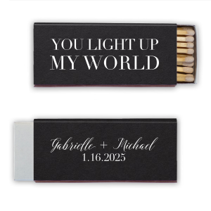 Our beautiful custom Poptone Teal/Peacock Triangle Matchbox with Shiny Rose Gold Foil will add that special attention to detail that cannot be overlooked.