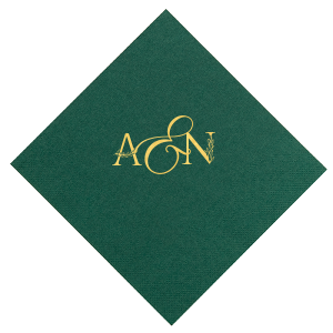 Floral Initials Napkin