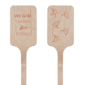 Give Thanks For Drinks Stir Stick