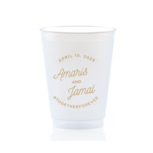 Custom Frosted Cups Shatterproof Cups Frost Flex Cups Personalized Frosted Cups Frosted Plastic Cups C366 Frosted Wedding Cups