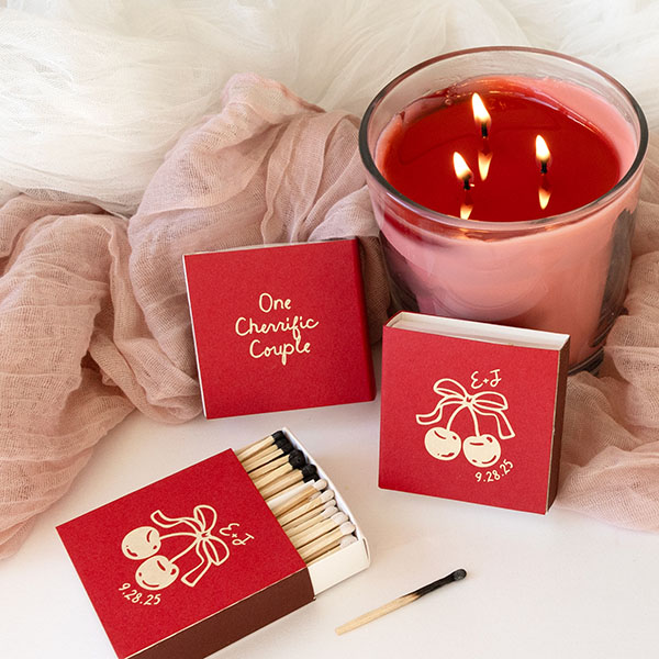 Cherry Couple Matchbox 
