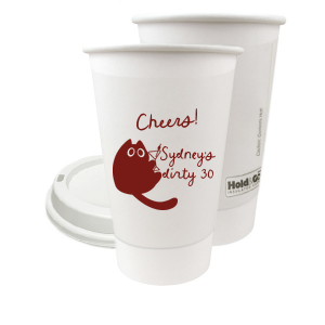 Toast to another fabulous year with the Birthday Cheers Cat Martini Cup, showcasing a cute graphic of a cartoon cat holding a martini glass. Personalize this festive cup with your name, milestone birthday year, and a spirited "Cheers!" in a stylish script font—a purr-fect celebration accessory.