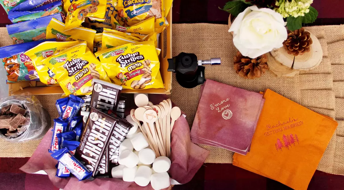 walking s'mores for an indoor s'more party